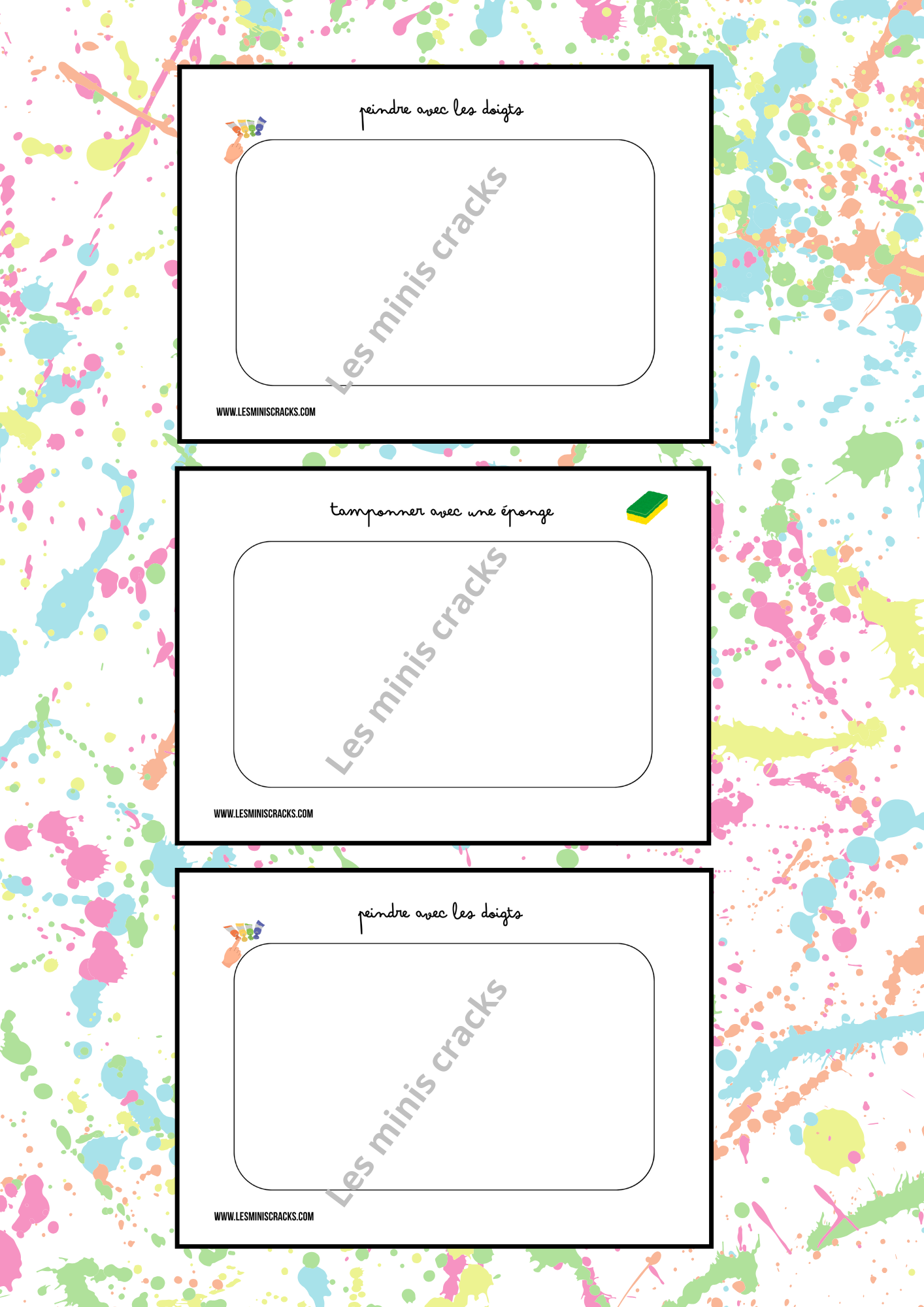 My workshops: Painting - from 18 months - 3 years