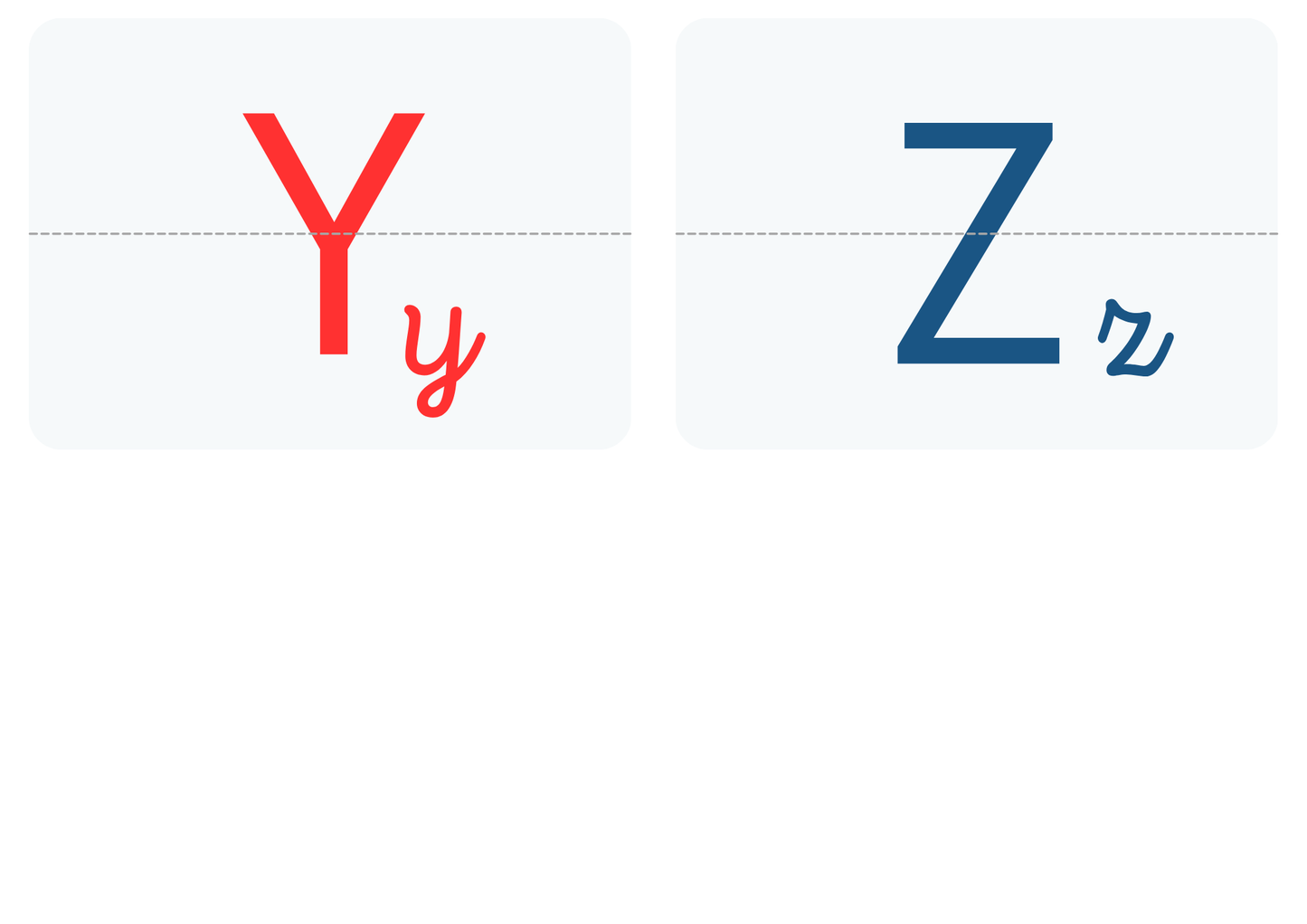 Alphabet letters frieze