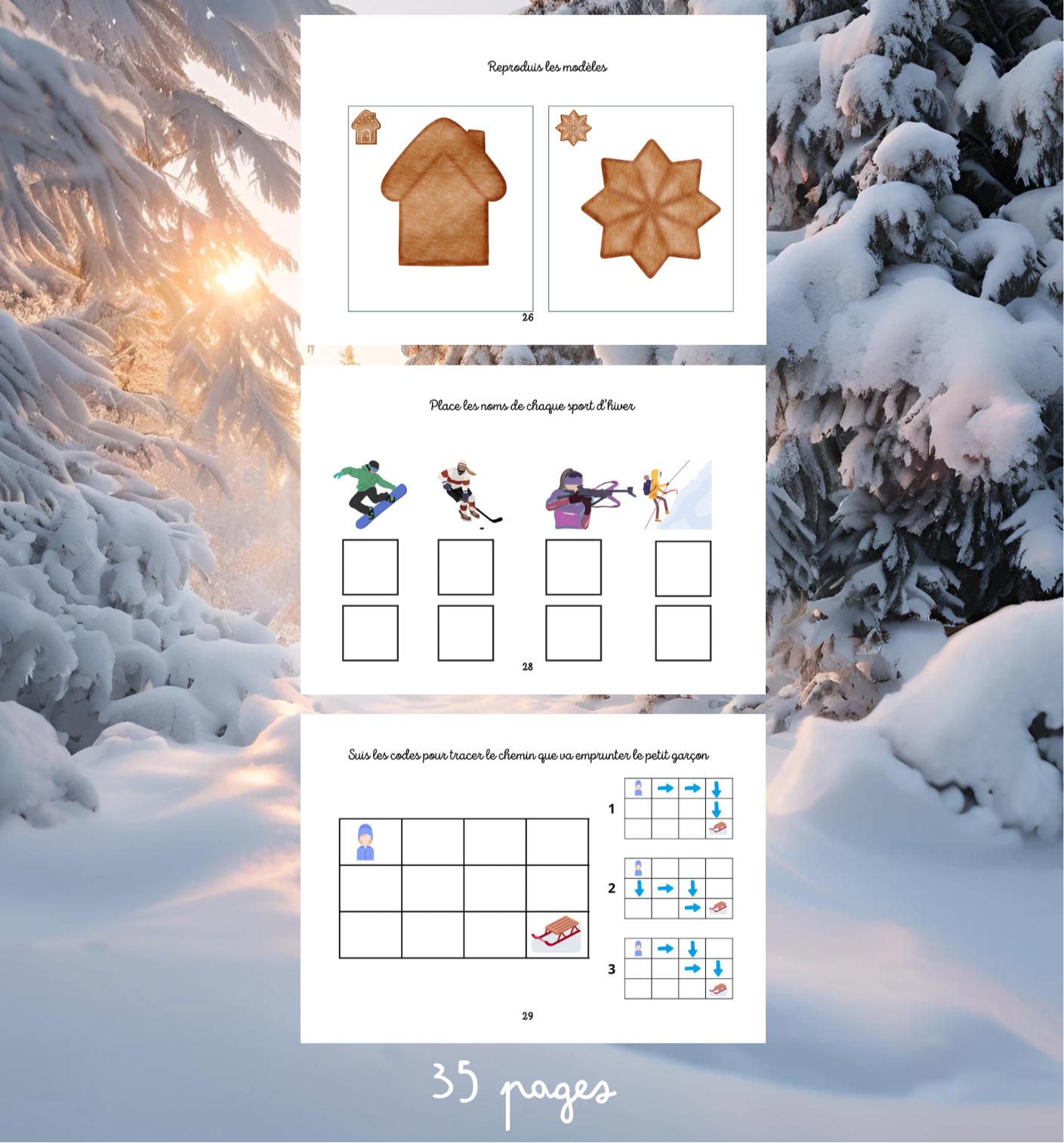 Booklet: Winter - 3-6 years old