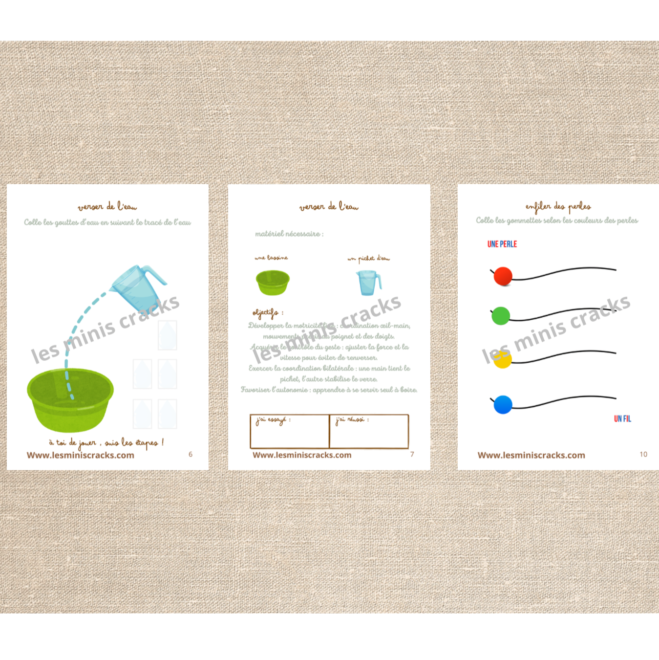 Mes ateliers : vie pratique partie 2