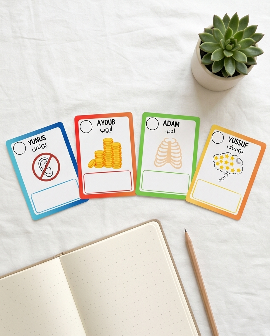 jeux de cartes séquentielles : histoire des Prophètes
