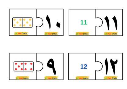 Activité : puzzle des chiffres arabe