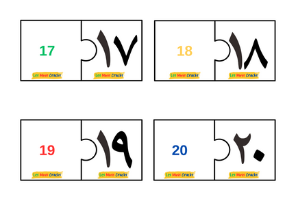 Activité : puzzle des chiffres arabe