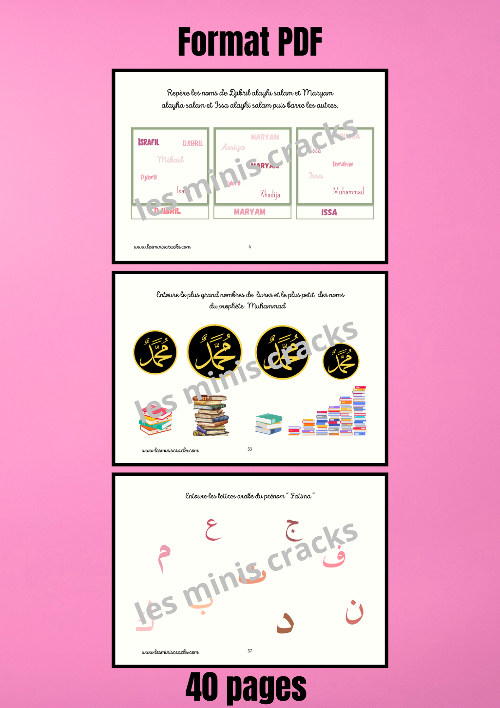 Livret d’activités : “à la découverte des Grandes femmes de l'islam”(dès 5 ans)