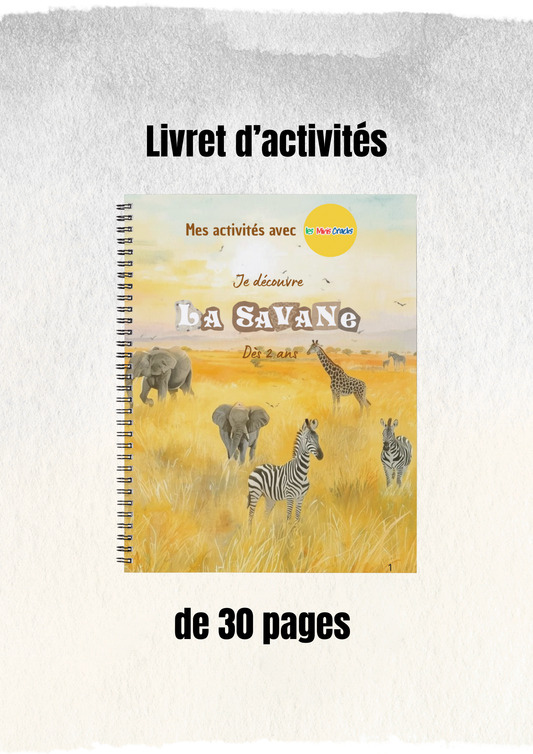 Livret d'activités sur la savane - dès 2 ans
