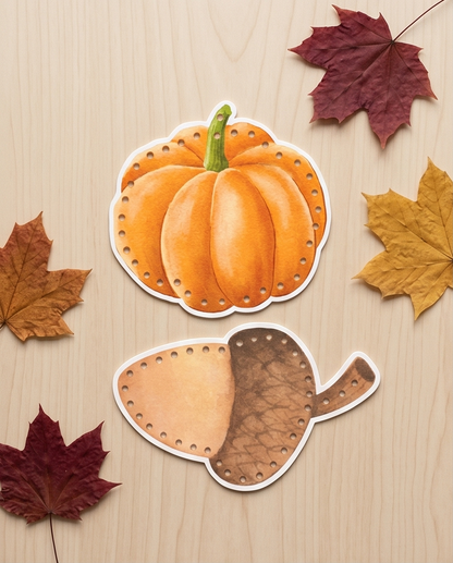 éléments de l'automne à laçer