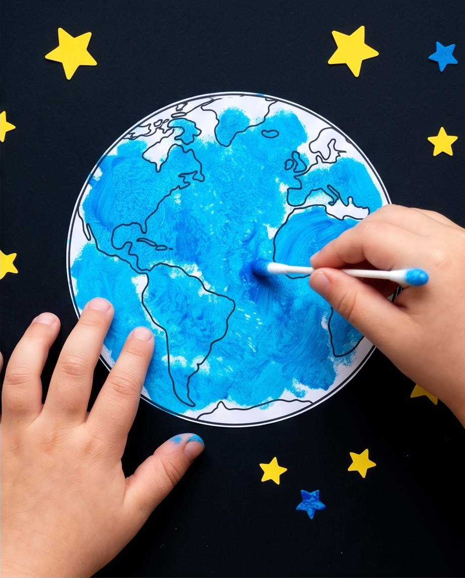 Activité : Atelier peinture sur la Terre