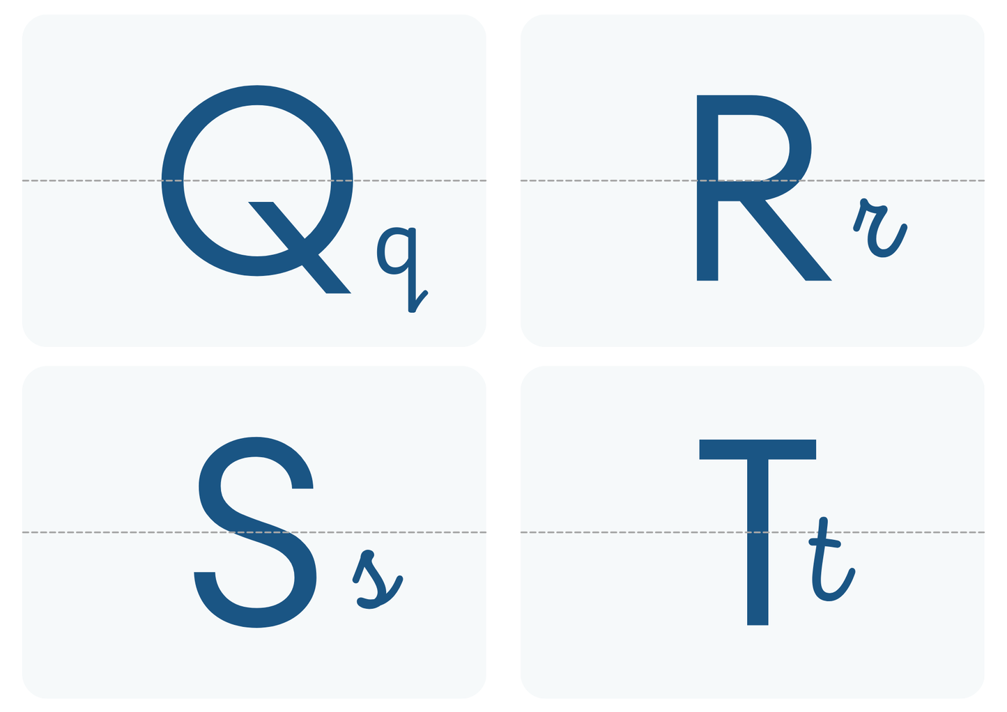 Alphabet letters frieze