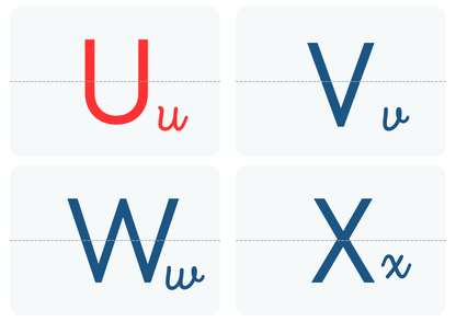 Alphabet letters frieze