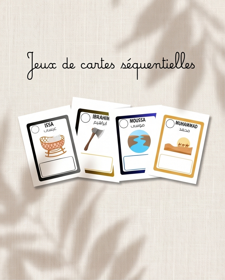 Jeux de cartes séquentielles : Histoire des Prophètes