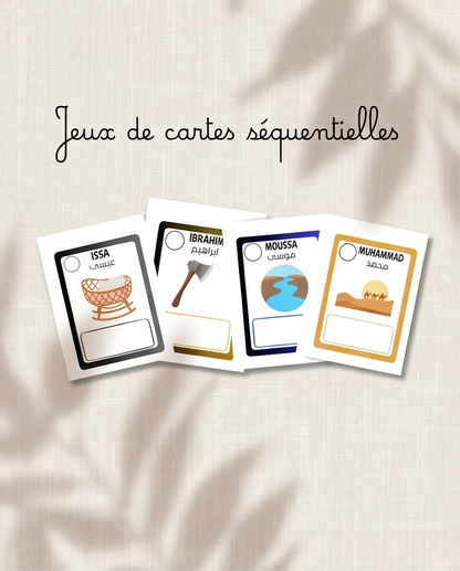 Jeux de cartes séquentielles : Histoire des Prophètes
