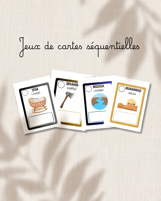 Jeux de cartes séquentielles : Histoire des Prophètes