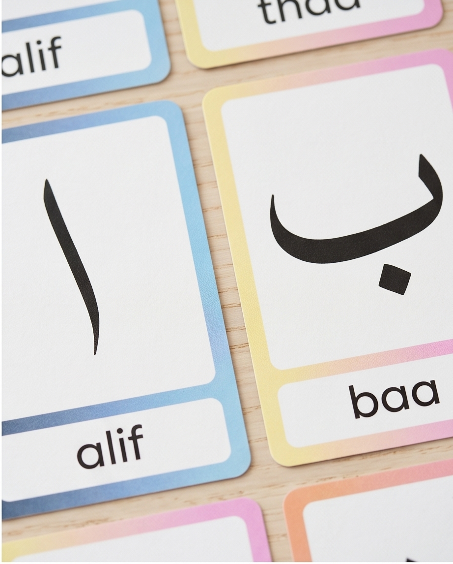 cartes alphabet arabe