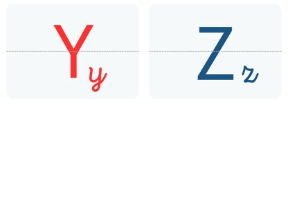 Alphabet letters frieze