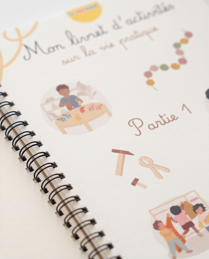 Livret d’activités Montessori – Vie pratique (18 mois à 3 ans) – Partie 1