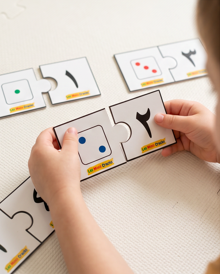 Activité : puzzle des chiffres arabe