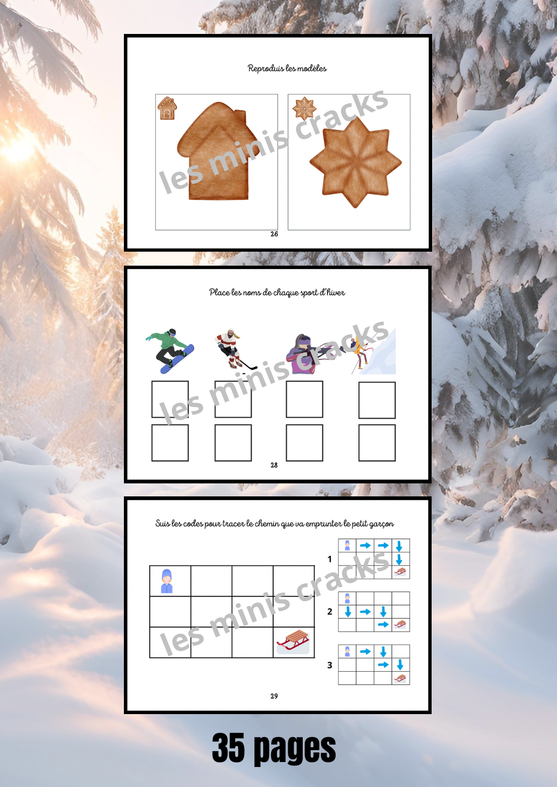 Livret d’activités sur l'hiver (3-6 ans)