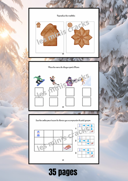 Livret d’activités sur l'hiver (3-6 ans)
