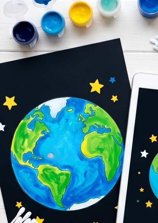 Activité : Atelier peinture sur la Terre
