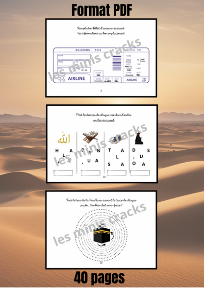 Livret d’activités islamiques – Découvrir La Mecque et Médine, villes saintes de l’islam (3–6 ans)