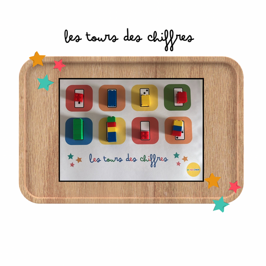 Activité : atelier montessori "Les tours des chiffres"