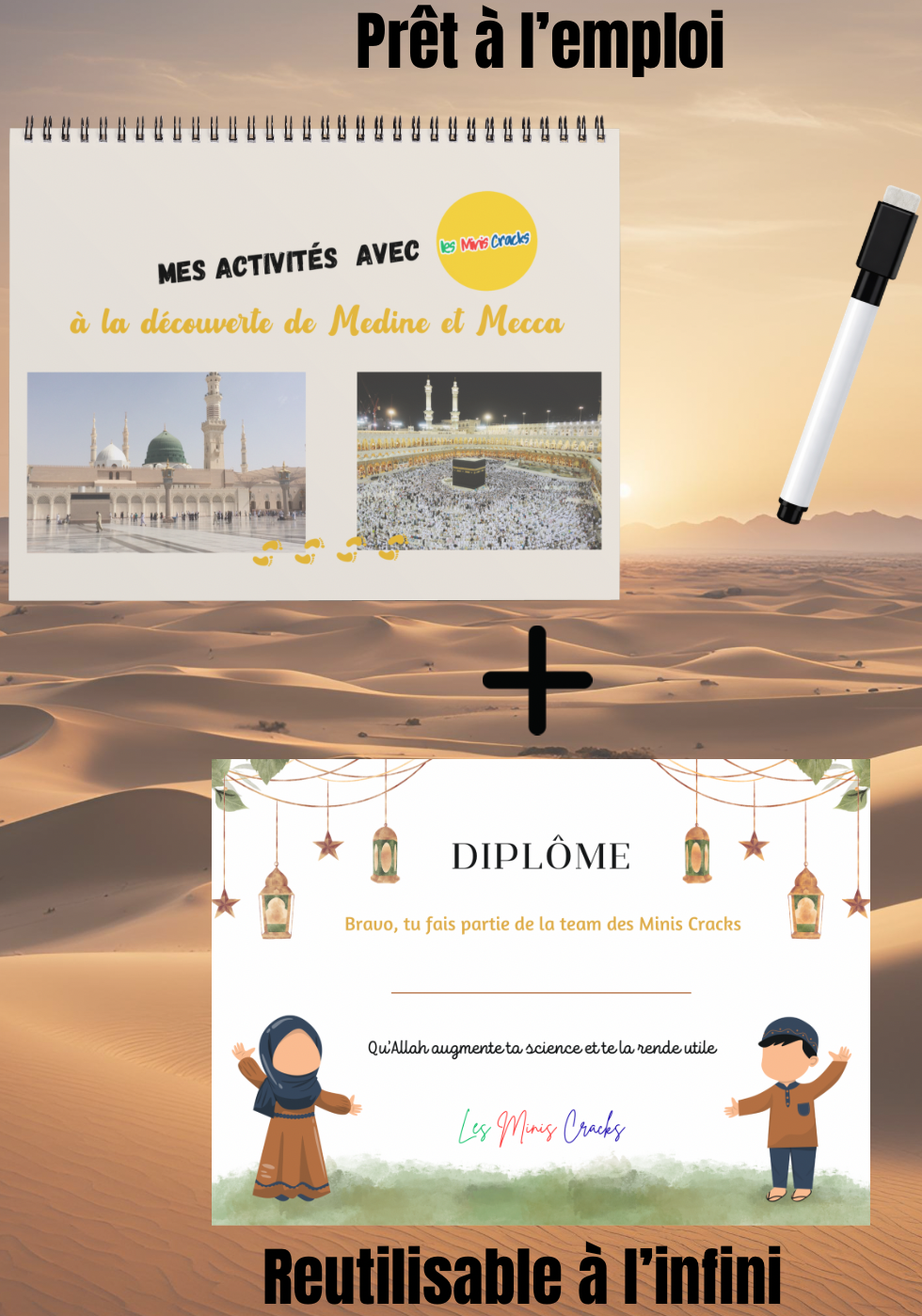 Livret d’activités islamiques – Découvrir La Mecque et Médine, villes saintes de l’islam (3–6 ans)