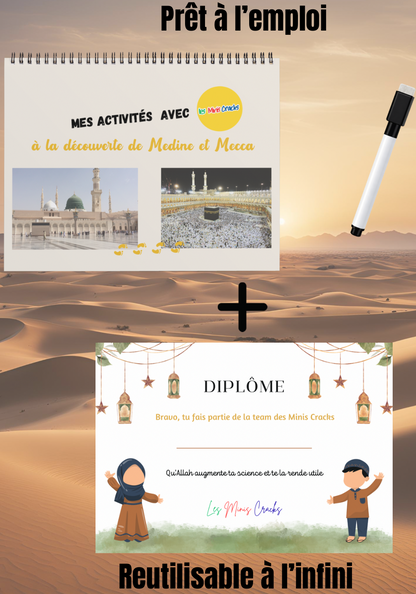 Livret d’activités islamiques – Découvrir La Mecque et Médine, villes saintes de l’islam (3–6 ans)