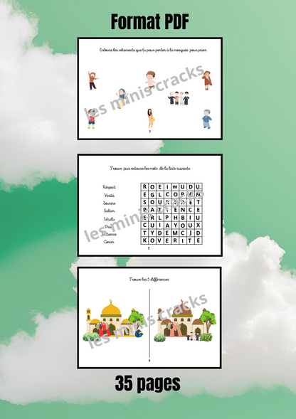 Livret d’activités islamiques – Le bon comportement en islam (3–6 ans)