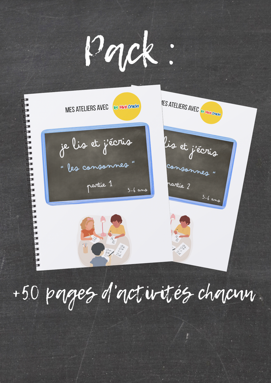 Pack " je lis et j'écris ": les consonnes