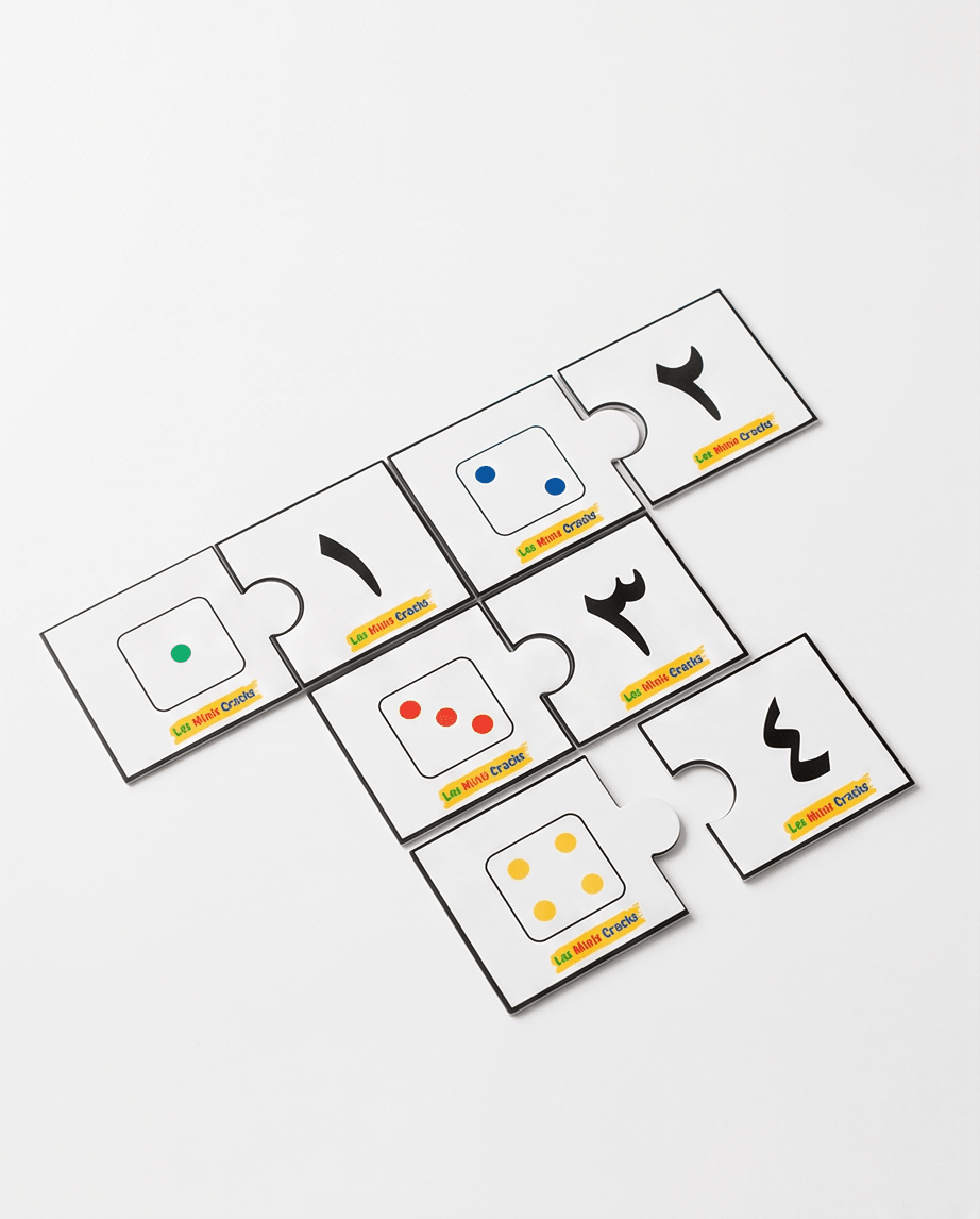 Activité : puzzle des chiffres arabe livret éducatif Montessori enfant - Les minis cracks