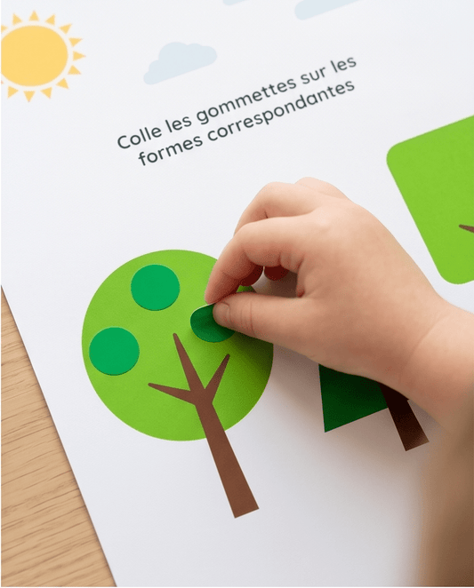 Les arbres & les formes livret éducatif Montessori enfant - Les minis cracks