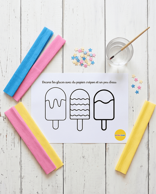 Les glaces livret éducatif Montessori enfant - Les minis cracks