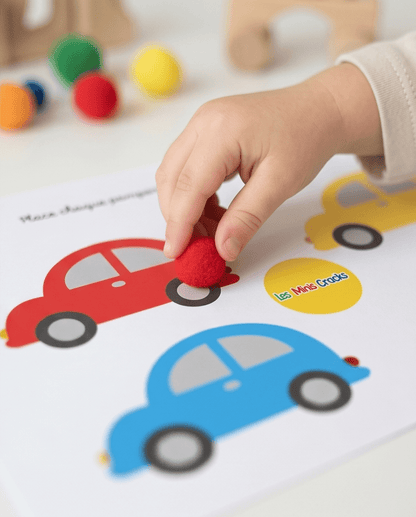 Les voitures colorées livret éducatif Montessori enfant - Les minis cracks