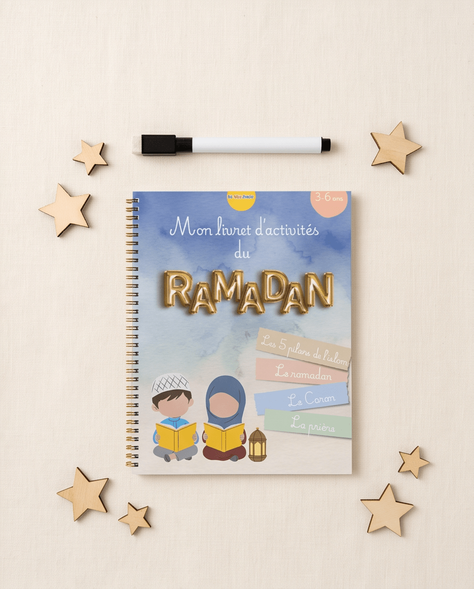 Livret d’activités du ramadan (3-6 ans) livret éducatif Montessori enfant - Les minis cracks