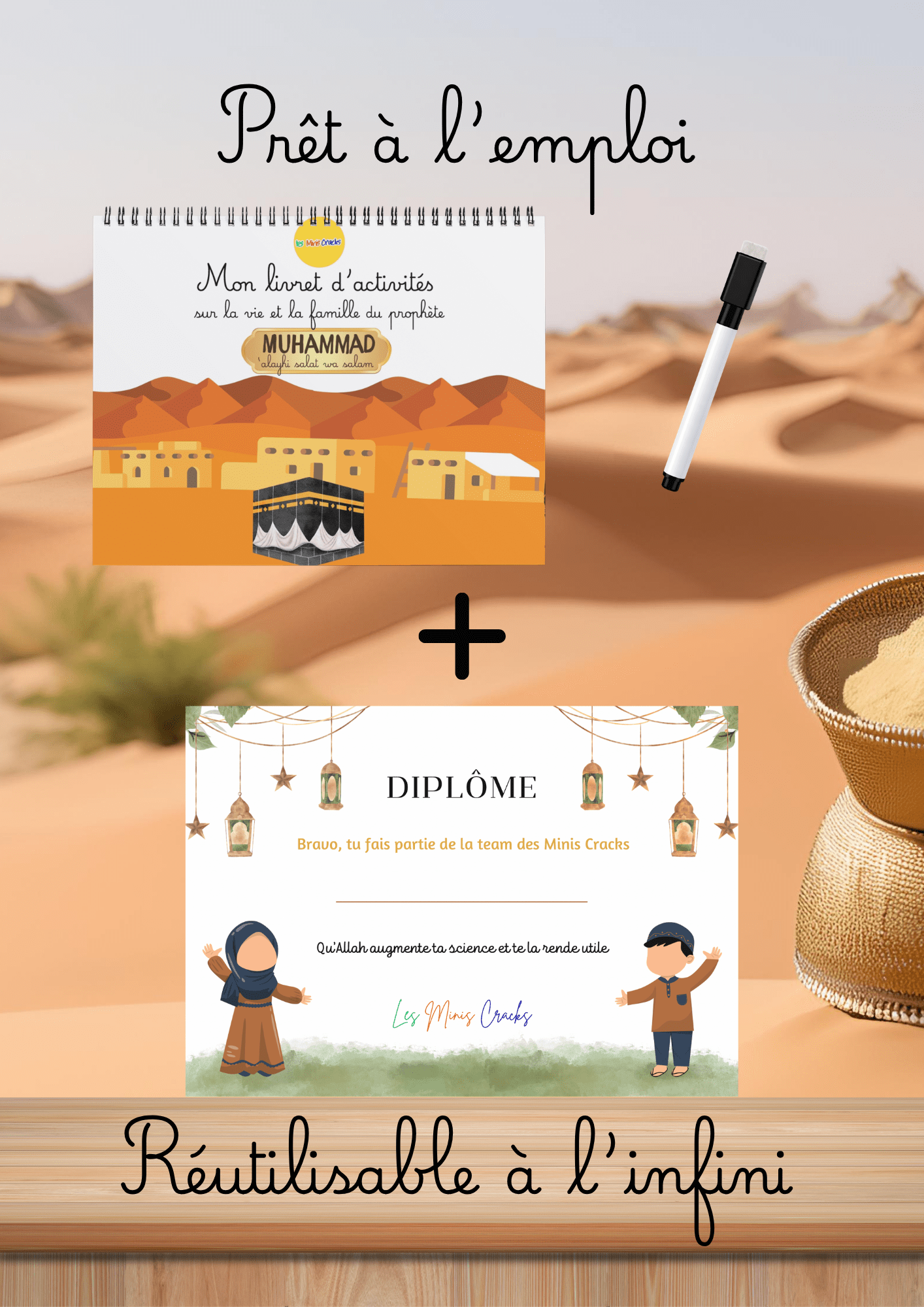 Livret d’activités islamiques – La biographie du Prophète Muhammad (3-6 ans) livret éducatif Montessori enfant - Les minis cracks