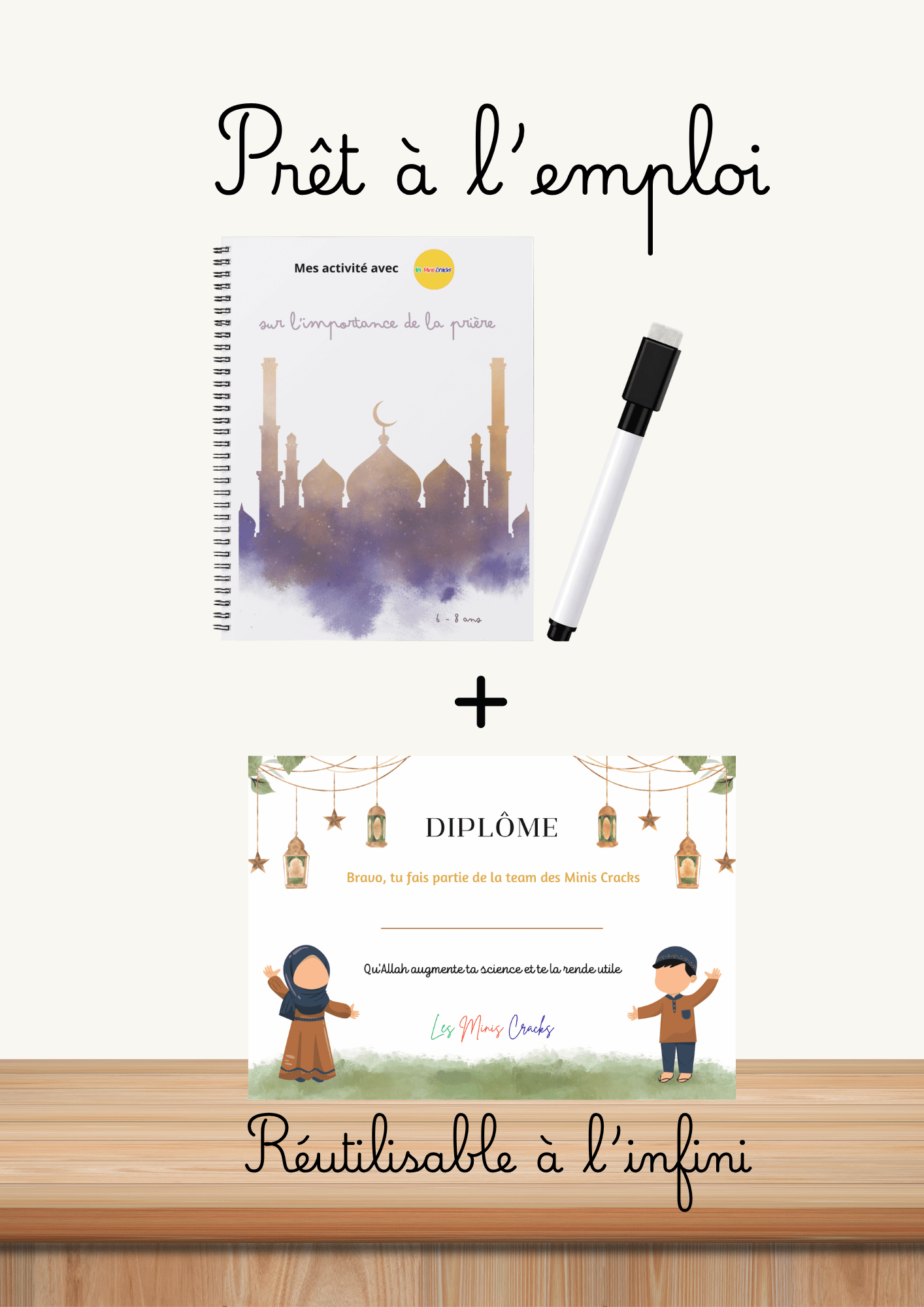 Livret d’activités islamiques – L’importance de la prière en islam (6–8 ans) livret éducatif Montessori enfant - Les minis cracks