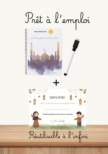 Livret d’activités islamiques – L’importance de la prière en islam (6–8 ans) livret éducatif Montessori enfant - Les minis cracks