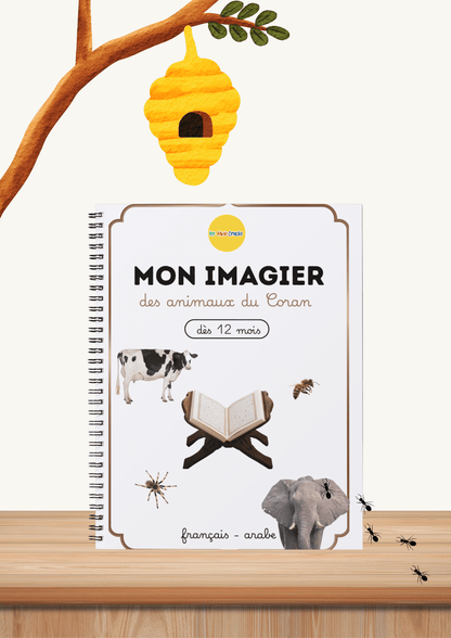 MON IMAGIER - des animaux du Coran - bilingue français - arabe livret éducatif Montessori enfant - Les minis cracks