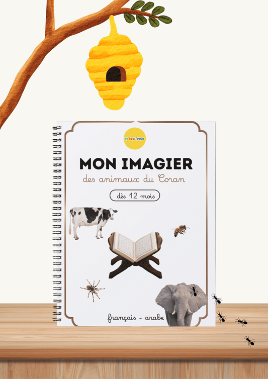 MON IMAGIER - des animaux du Coran - bilingue français - arabe livret éducatif Montessori enfant - Les minis cracks