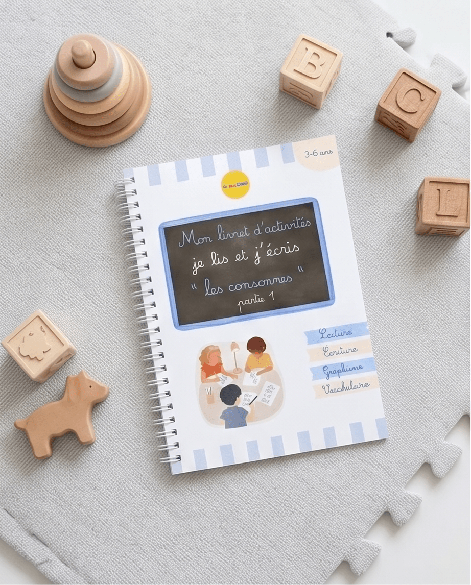 Mon livrets d’activités Montessori : je lis et j'écris : les consonnes partie 1 livret éducatif Montessori enfant - Les minis cracks