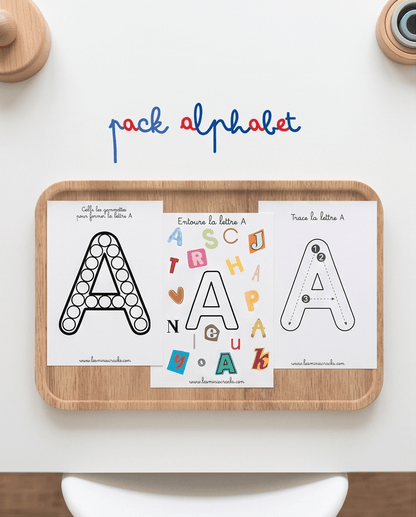 Pack ALPHABET livret éducatif Montessori enfant - Les minis cracks