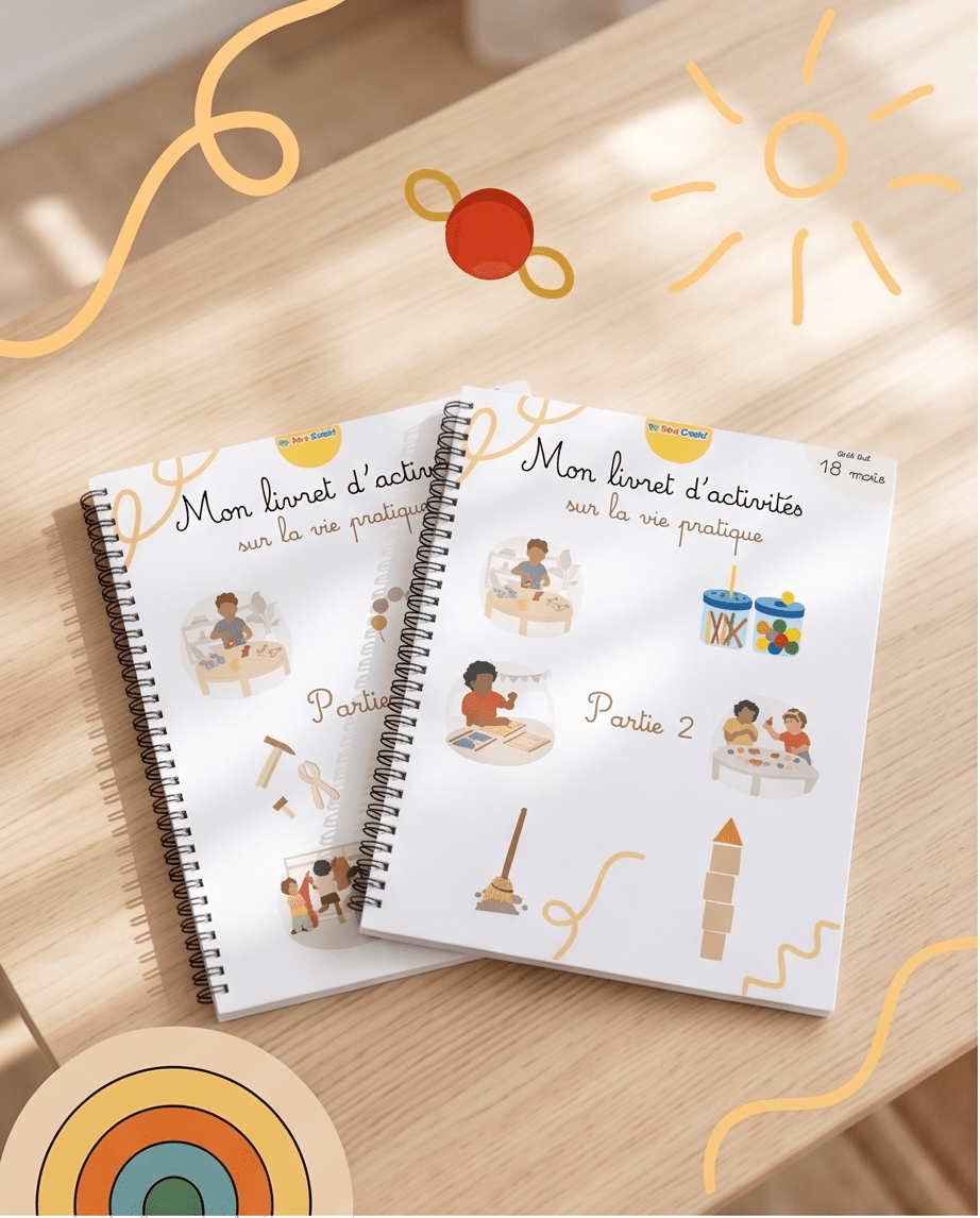 Pack Montessori - Vie pratique 18 mois/3 ans livret éducatif Montessori enfant - Les minis cracks