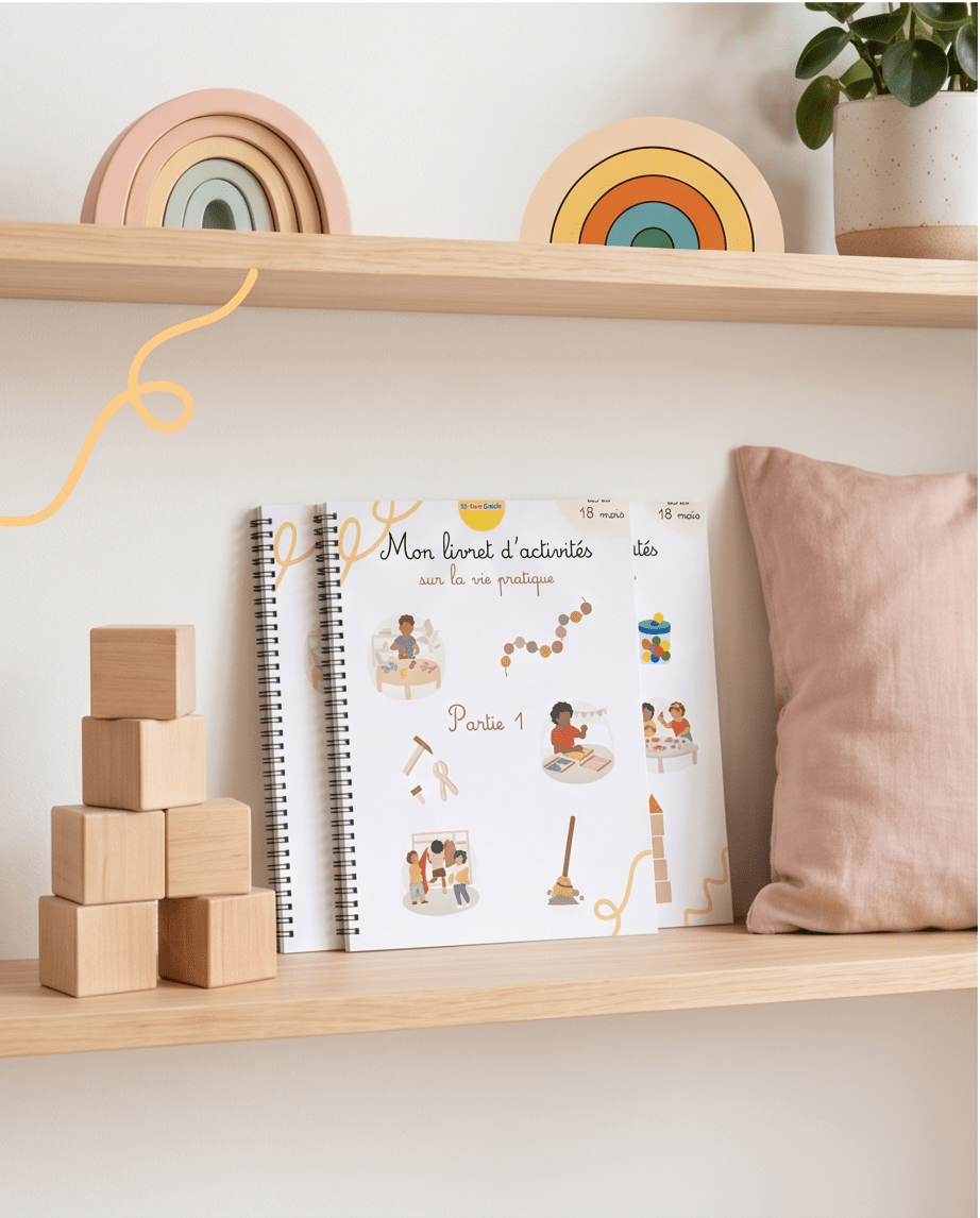 Pack Montessori - Vie pratique 18 mois/3 ans livret éducatif Montessori enfant - Les minis cracks