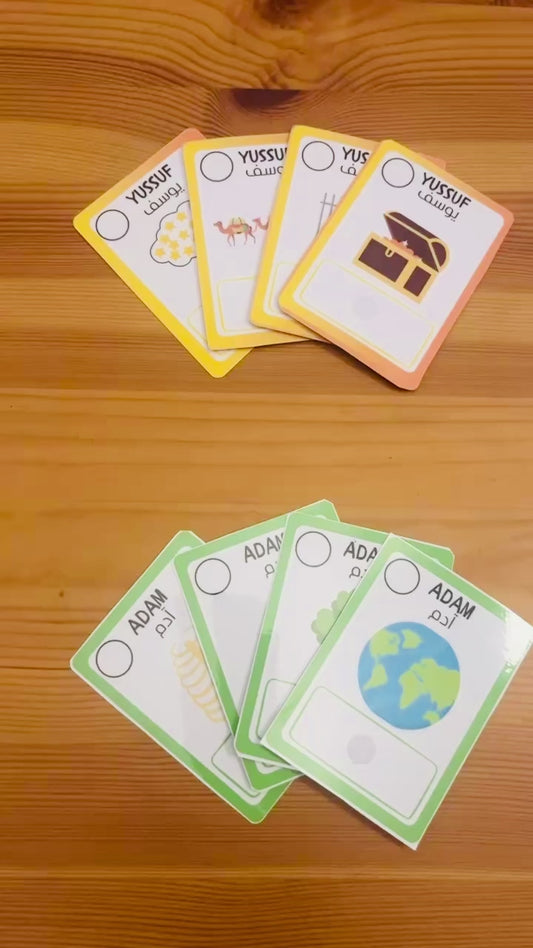 jeux de cartes séquentielles : histoire des Prophètes